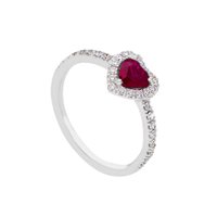 Anello Gioielleria Dossena  Donna in Oro Rubino 262497
